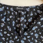 Madewell  Silk Cinch-Sleeve Top in Baby's Breath True Black Photo 6