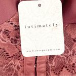 Free People INTIMATELY  Double Dare Chocolate Lace Corset Thong Bodysuit Size XS Photo 4