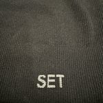 Set Active  High-Neck Razor-Back Ribbed Tank in Onyx, Size M/L, Like New! Photo 3