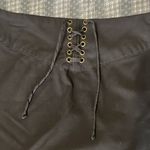 Old Navy Women’s size 6, black pencil skirt stretchy. Lattice lace up. Hidden side zipper Photo 1