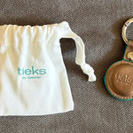 Tieks New  bronze Leather Apple AirTag Holder from advent calendar Photo 0