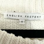 English Factory  cable knit sweater size small stripes pink barbiecore office Photo 2