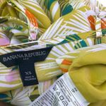 Banana Republic Sleeveless Top Womens XS Floral Palm Print Tropical Vacation Photo 3
