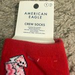American Eagle Aerie  AE Red Pink Christmas Graphic Women’s Crew Socks Set Photo 4