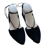 Jessica Simpson Black Suede Zofie Flat Shoes Size 8.5 Photo 1