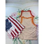 Shein American Flag & Love Girl Graphic Tank Tops Set of 3 M‎ Red Size M Photo 6