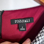 Roz & Ali Sleeveless Black Floral Rose Print Fit & Flare Skater Dress Size 2 Photo 8