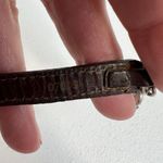 Brighton Vintage  Bracelet Silver Tone Brown Leather Heart Arrow Scroll Ornate Photo 11