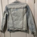 Thrill Jeans Distressed Stretch Denim Jacket Acid Wash Look Size Medium Photo 5