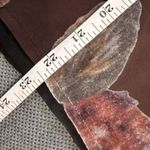 Vintage Collezioni Italy Velvet Burnout Semi Sheer Silk Top Medium Leaves Brown‎ Brown Photo 4