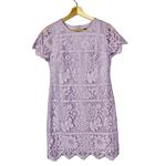 Vince Camuto Light Lilac Purple Lace Short Sleeve Mini Dress 0 Photo 15
