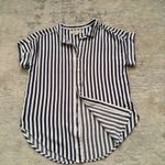 Alexander Jordan Short Sleeve Blouse Size S Blue Photo 10