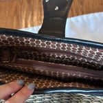 Brighton  Jani woven black trim shoulder bag 13”x10” Photo 8