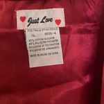 Just Love  Women’s Red Robe XL White Flower Accents Bust 40” Length 38” Photo 1