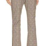 Veronica Beard  Arte Brown Plaid Striped Ankle Cropped Trouser Pant Sz 12 Photo 1