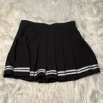 Pleated Mini Skirt Black White Stripe Cheer Skater 2XL Size 2X Photo 5