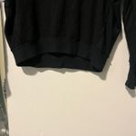 Free People We the free black vneck sweater Photo 5