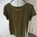 Olive Green Sunflower Tee Size M Photo 2