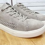 Toms  Lenox Braided Suede Lace Up Sneaker Shoes Desert Taupe Tan 8.5 Photo 7