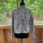 BLANK NYC Women's Lightweight Snake Print Cropped Jacket Grey Size S Photo 4