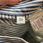 NWT Daily Blue Women's Mantra Wide Barrel Striped Pants Size 24 Wuther Casual Photo 4