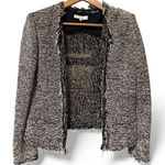 IRO  Shivani jacket Black and White Fringe Parisian EU 44 Photo 0