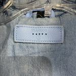 BLANK NYC QUILTED FLORAL JACKET BLUE ZIP UP SMALL Photo 3