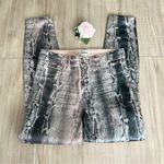 L'Agence  Margot Snakeprint Shiny Skinny Jeans Photo 3