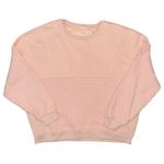 Anthropologie  Pilcro Mixed Rib Knit Sweatshirt Pastel Pink Pullover Crew Large Photo 1