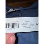 Chico's Keyhole 3/4 Sleeve Top Fashion Blouse Colonial Coast Blue Size 3 XL NWT Photo 4