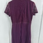 Francescas Elegant Regal Purple Lace Fancy Holiday Dress Size L Photo 3