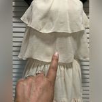 Kendall + Kylie Kendall‎ & Kylie Vanilla Bean Chiffon Maxi Dress SIze 8-10 Tiered Lined NWT Photo 3