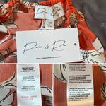 Modcloth  Parker & Rowe Floral Bloom Wildly Tiered Midi Dress Coral Orange XS Photo 7