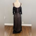 Aidan Mattox  Maxi Silk‎ Dress Embellished Shoulder Straps Size 4 EUC Photo 3