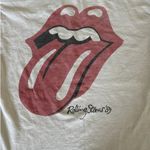 The Rolling Stones  - Band Tee in Off White & Red Photo 1