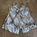 MiracleSuit  Womens Leopard Print Love Knot Underwire Tankini Swim Top Size 16 Photo 0