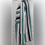 Chico's Chico’s Travelers Collection Green Black Tan Striped Cardigan Size 3 (16/18) Photo 3