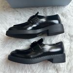 Prada Chocolate Black Chunky Slip-On Loafers Photo 6