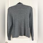 Classic Women's Crewneck Sweater in Charcoal Gray Size M Photo 3