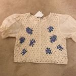ZARA  crochet cropped top. Xs-S Photo 6