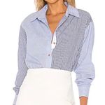 L'Academie The Blaise Top in Blue & White Photo 0