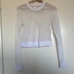 Lululemon Alo Yoga Summertime Open Air Long Sleeve Top in White Size Small Photo 2