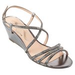 Nina Silver Neona Embellished Wedge Strappy sandal sz 7 Photo 7
