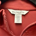 Athleta NWT  Finish Line Jacket Zip Up, Redwood Red | Size Small Petite Photo 4