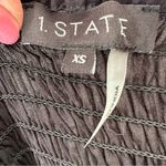 1. State Black Maxi Dress w/ Spaghetti Straps Empire Waist &‎ Cream Crochet Trim size XS Photo 9