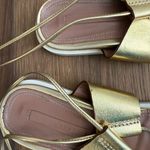 BCBGMAXAZRIA Vitalia Gold Leather Gladiator Sandal $138 36.5 6 6.5 Photo 5