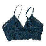 Soma Embraceable Lace Bralette Womens L Teal Blue Romantic Coquette Feminine Photo 2