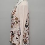 indigo. Soul cream floral waffle knit raglan tee size small Photo 3