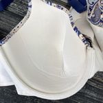 Soma  Blue & Tan Paisley Print Vanishing Back Full Coverage Underwire Bra 36DD Photo 2