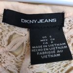 DKNY NWT Jeans Women’s Open Knit Cream Beach Cover-Up Tunic Tank Top Photo 7